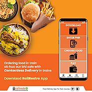 Order Zero Contact Food Delivery in Train with RailRestro