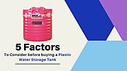 PPT - 5 Factors To Consider Before Buying Plastic Water Storage Tank PowerPoint Presentation - ID:11080821
