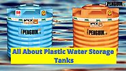 All About Plastic Water Storage Tanks