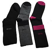 DKNY Women's Knee High Boot Socks Pairs Of 3 Size 5-9 - 1055109 – My Discontinued Bra