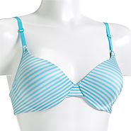 Barely There Women's Concealers Underwire Bra 4580 Sky Blue Stripe 36B – My Discontinued Bra