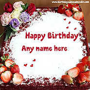 Sending Happy Birthday Cake With Their Name