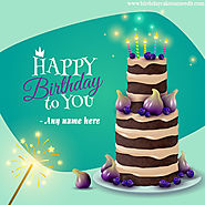 Happy Birthday Card With Name Edit
