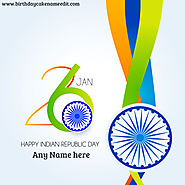 Happy Republic Day Greetings With Name
