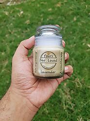 Yours Bee Loved - Aromatherepy | Lavender Essential Oil Candle | 100% Natural Candle (Cookie Jar)