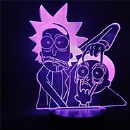 Rick and Morty Characters Cartoon LED Table Lamp