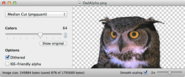 ImageAlpha - image minifier (like JPEG with transparency!)