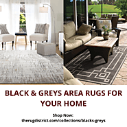 Black & Greys Area Rugs for Your Home