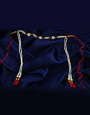 Exclusive collection of Maharashtrian Mundavalya, Mundavali & Fancy Golden Mundavali Online by Anuradha Art Jewellery