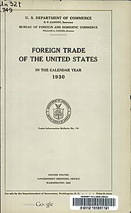 Foreign trade of the United States. no.749.