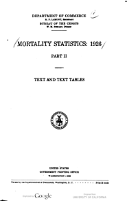 Mortality statistics 1926:2.