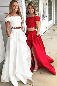 prom dress high low