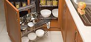 Design the kitchen using the accessories for cabinet hardware