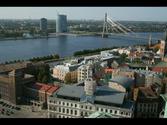 View of the City of Riga, Latvia from "Saint Peter's Church Tower"