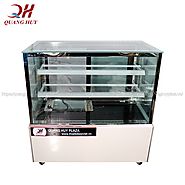 Tủ Trưng Bày Bánh Kem Kính Vuông 120cm || Thiết Bị Bếp Việt