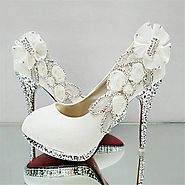 Beautiful Glitter Wedding Bridal Party Evening Crystal High Heels Women Shoes Sexy Woman Pumps