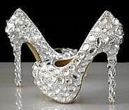 crystal rhinestone women wedding shoes white bridal shoes high-heel shoes