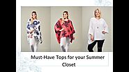 Must have tops for Summer Closet | Summer Must Have Tops