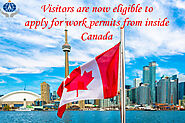 Visitors are now eligible to apply for work permits from inside Canada