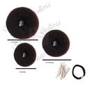 Beaute Galleria - Bundle 3 Pieces Chignon Hair Donuts Ring Style Bun Maker