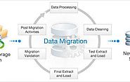 What is the correct order of the data migration testing process?