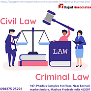 Yogesh And Ram Bajad Advocate & Associates in Indore's answer to What is the difference between criminal and civil la...