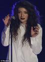 Lorde on stage
