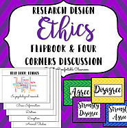 Psychology Research Design: Ethics Flip Book & Four Corners Debate