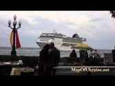 MSC Opera cruise ship in Yalta, Ukraine