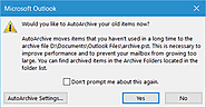Hoe automatisch e-mails in Outlook te archiveren?