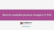 Restrict Available Product Categories - Odoo 13
