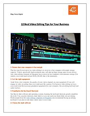 12 best video editing tips for your business
