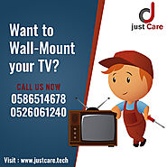 Just Care Wall Mounting Services | TV Installation Services in Dubai