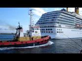 Spirit-class cruise ship Costa Mediterranea - port of Piraeus, Athens, Greece / Hafen von Piräus