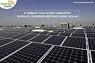 5 things that every Industry should consider before going solar - Novergy Solar