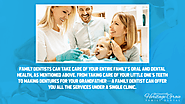 • Family dentists can take care of your entire family’s oral and dental health, as mentioned above. From taking care ...