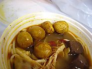 Curry fish balls