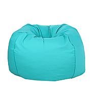 Turquoise Organic Cotton Bean Bag Cover