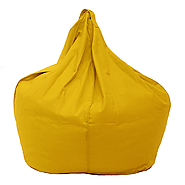 Yellow Organic Cotton Bean Bag Cover