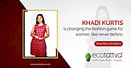 Khadi Long Kurtis for Women