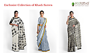 Exclusive collection of Khadi Sarees - Ecotattva