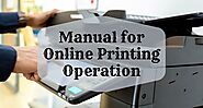 Manual Online Operation of Printing in Computer- Printwithus