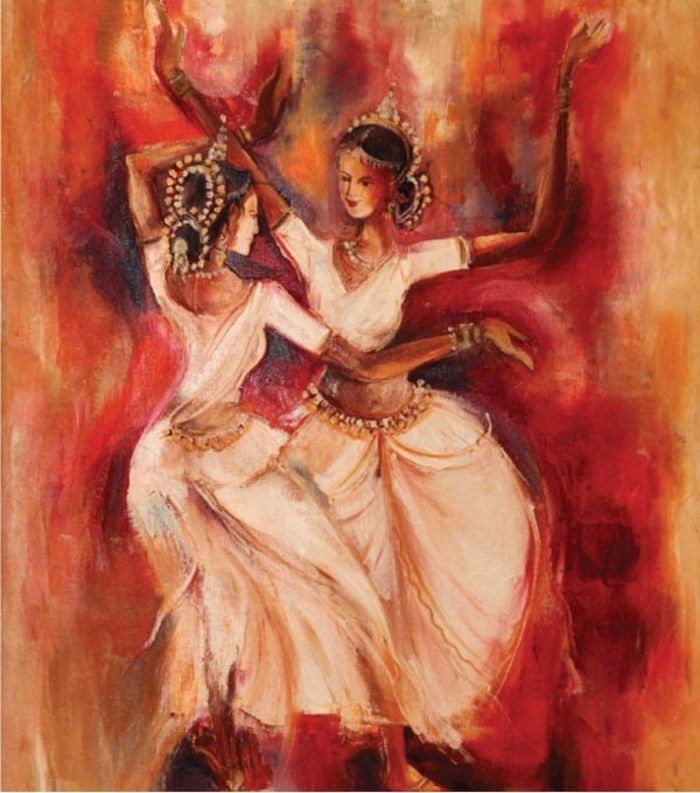 Sri Lankan Paintings A Listly List   4030733 Kandyan Dancing 600px 