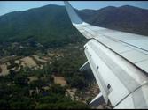 Transavia Landing Mytilini Lesbos, Greece - Boeing 737-7K2 (nice view)