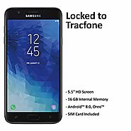 TracFone Samsung Galaxy J7 Crown 4G LTE Prepaid Smartphone (Locked) - Black - 16GB - Sim Card Included - CDMA