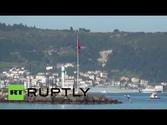 Turkey: Russian naval ships sail through the Dardanelles