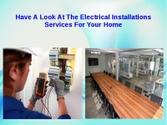 Residential or commercial electrical work