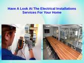 Domestic Electrical Installations