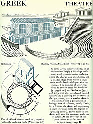 European Architecture — Greek Theatre Graphic History of Architecture by...