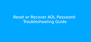 Forget AOL Password | How to Reset or Recover AOL Mail Password